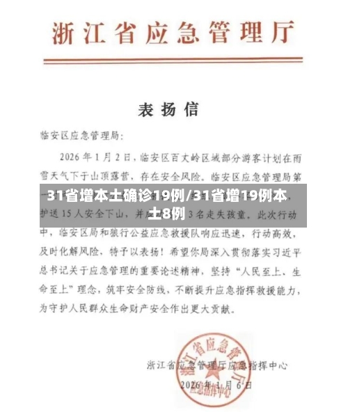 31省增本土确诊19例/31省增19例本土8例
