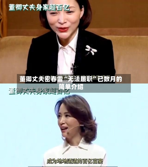 董卿丈夫密春雷“无法履职”已数月的简单介绍-第2张图片