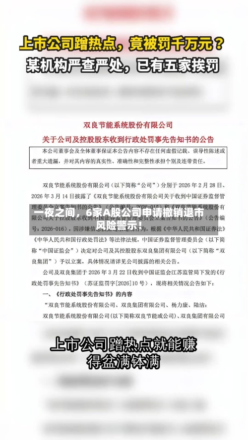 一夜之间，6家A股公司申请撤销退市风险警示！-第2张图片
