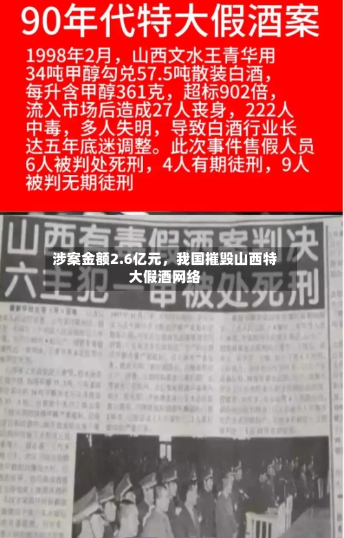 涉案金额2.6亿元	，我国摧毁山西特大假酒网络-第3张图片