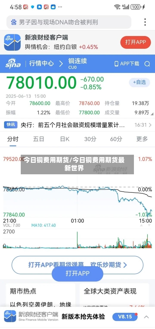今日铜费用期货/今日铜费用期货最新世界