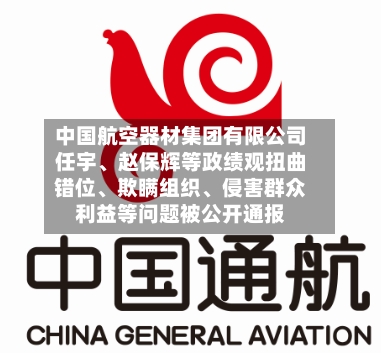 中国航空器材集团有限公司任宇、赵保辉等政绩观扭曲错位	、欺瞒组织、侵害群众利益等问题被公开通报-第2张图片