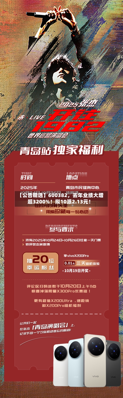 【公告精选】600382，去年业绩大增超3200%！拟10派2.13元！-第2张图片