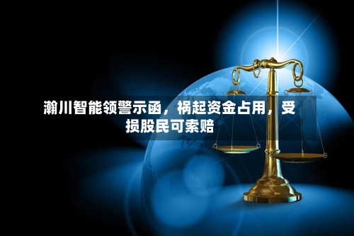 瀚川智能领警示函，祸起资金占用，受损股民可索赔-第2张图片