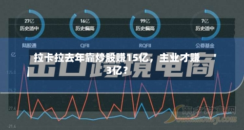 拉卡拉去年靠炒股赚15亿	，主业才赚3亿？-第3张图片