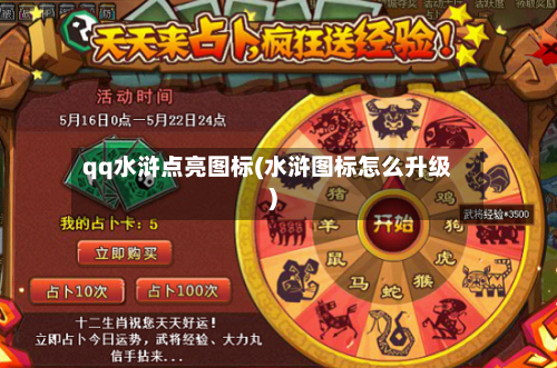 qq水浒点亮图标(水浒图标怎么升级)