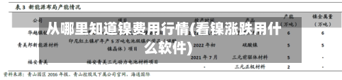 从哪里知道镍费用行情(看镍涨跌用什么软件)-第2张图片