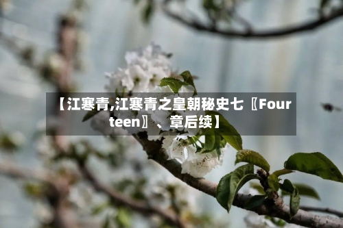 【江寒青,江寒青之皇朝秘史七〖Fourteen〗、章后续】