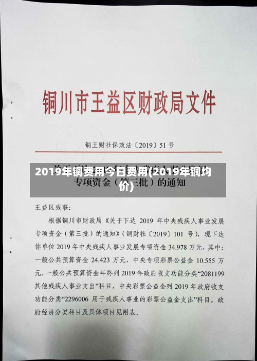 2019年铜费用今日费用(2019年铜均价)